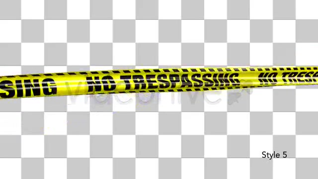 Yellow No Trespassing Boundry Tape 5 Videos Videohive 4936571 Motion Graphics Image 11