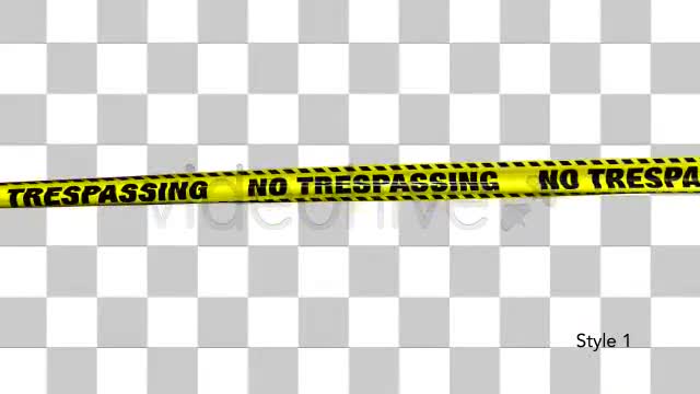 Yellow No Trespassing Boundry Tape 5 Videos Videohive 4936571 Motion Graphics Image 2