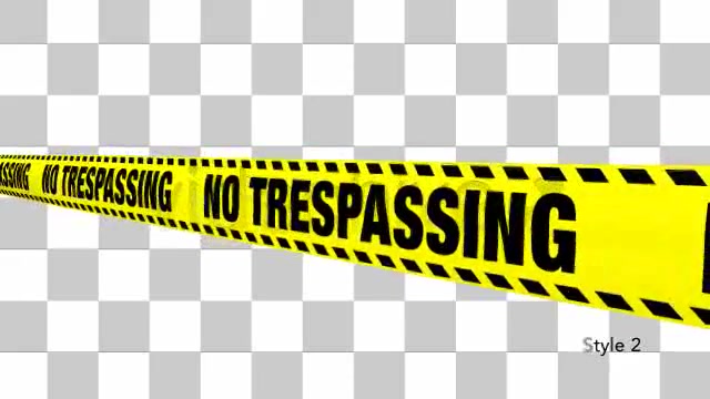 Yellow No Trespassing Boundry Tape 5 Videos Videohive 4936571 Motion Graphics Image 4