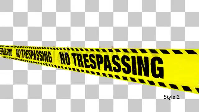 Yellow No Trespassing Boundry Tape 5 Videos Videohive 4936571 Motion Graphics Image 5