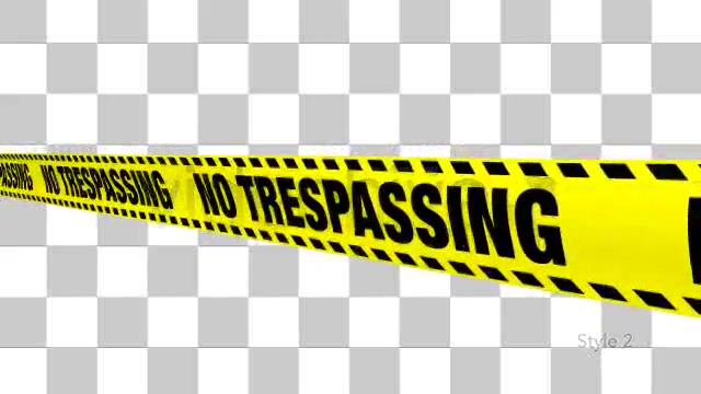 Yellow No Trespassing Boundry Tape 5 Videos Videohive 4936571 Motion Graphics Image 6