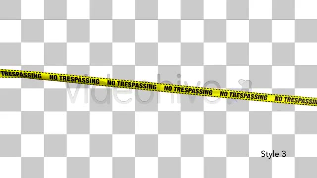 Yellow No Trespassing Boundry Tape 5 Videos Videohive 4936571 Motion Graphics Image 8