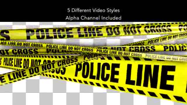 Yellow Police Line Do Not Cross Tape 5 Videos Videohive 4937649 Motion Graphics Image 1