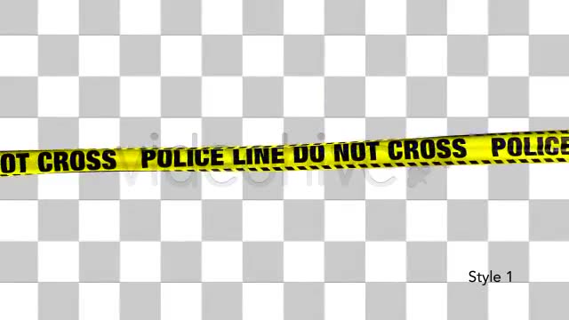 Yellow Police Line Do Not Cross Tape 5 Videos Videohive 4937649 Motion Graphics Image 3