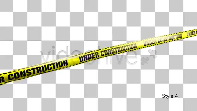 Yellow Under Construction Boundry Tape 5 Videos Videohive 4936094 Motion Graphics Image 10