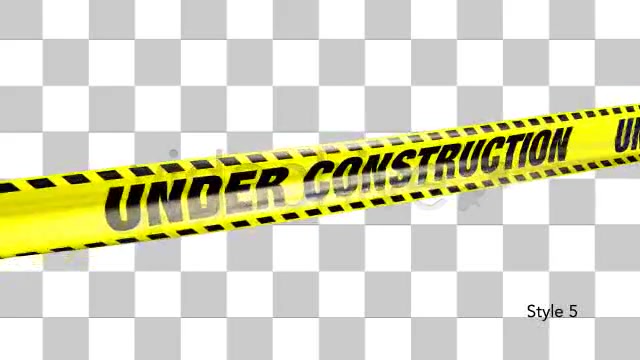 Yellow Under Construction Boundry Tape 5 Videos Videohive 4936094 Motion Graphics Image 11