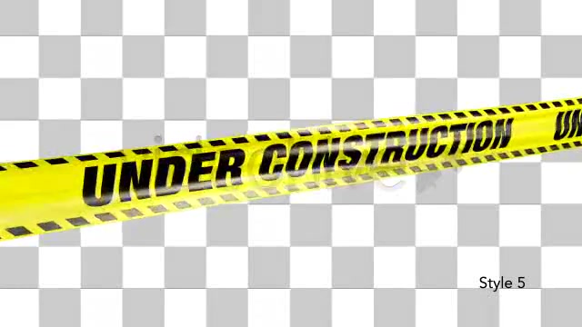 Yellow Under Construction Boundry Tape 5 Videos Videohive 4936094 Motion Graphics Image 12