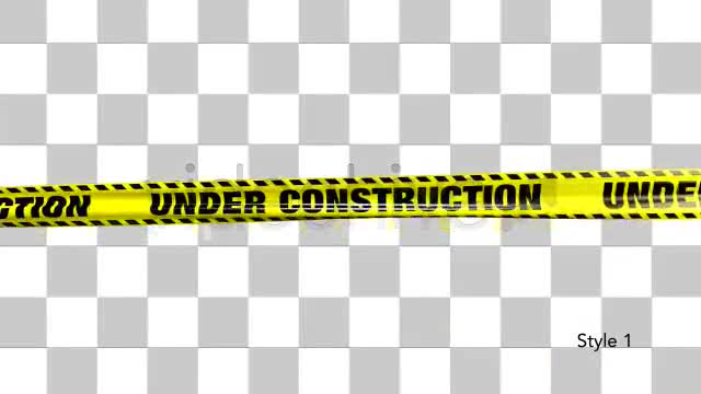 Yellow Under Construction Boundry Tape 5 Videos Videohive 4936094 Motion Graphics Image 2