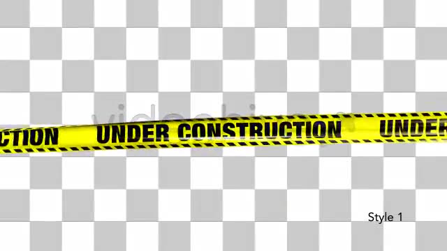Yellow Under Construction Boundry Tape 5 Videos Videohive 4936094 Motion Graphics Image 3