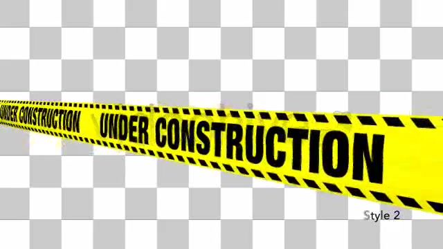 Yellow Under Construction Boundry Tape 5 Videos Videohive 4936094 Motion Graphics Image 4