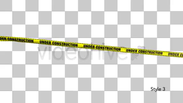 Yellow Under Construction Boundry Tape 5 Videos Videohive 4936094 Motion Graphics Image 8
