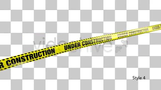 Yellow Under Construction Boundry Tape 5 Videos Videohive 4936094 Motion Graphics Image 9