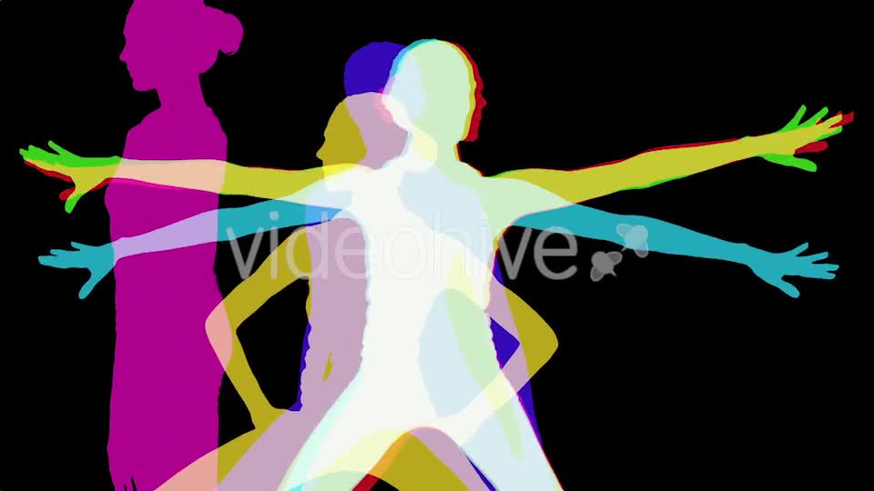 Yoga Shillouettes, Power Energy And Vitality Videohive 10493836 Motion Graphics Image 1