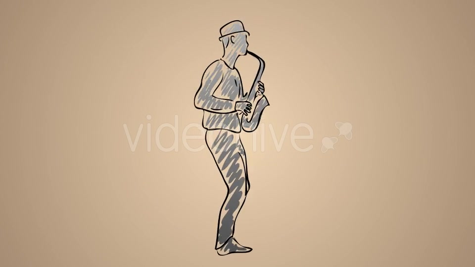 Young Man Playing Saxophone Videohive 20756531 Motion Graphics Image 3