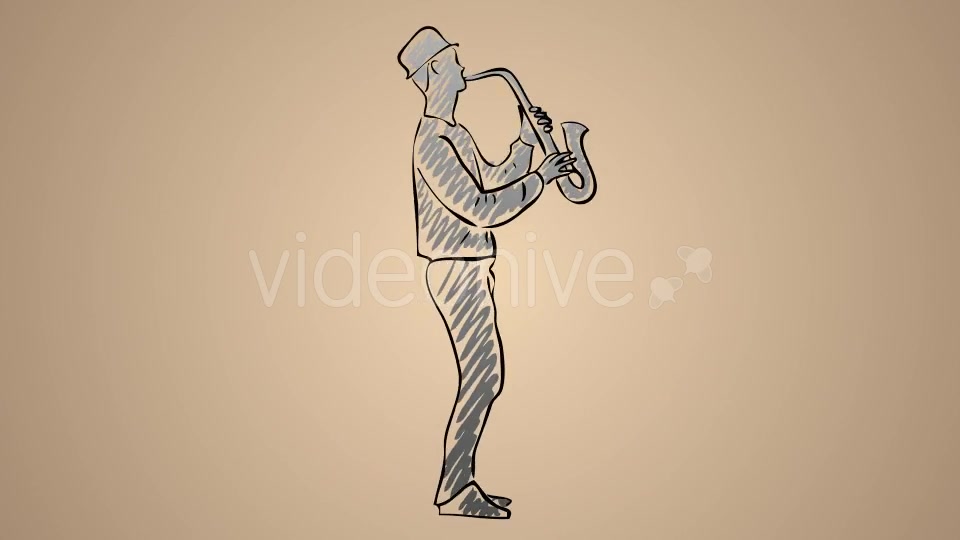 Young Man Playing Saxophone Videohive 20756531 Motion Graphics Image 4