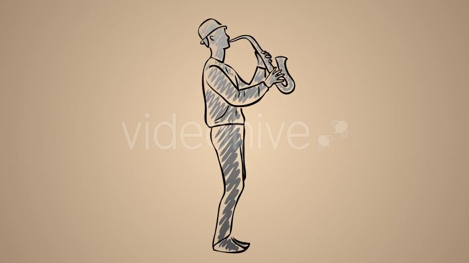 Young Man Playing Saxophone Videohive 20756531 Motion Graphics Image 5