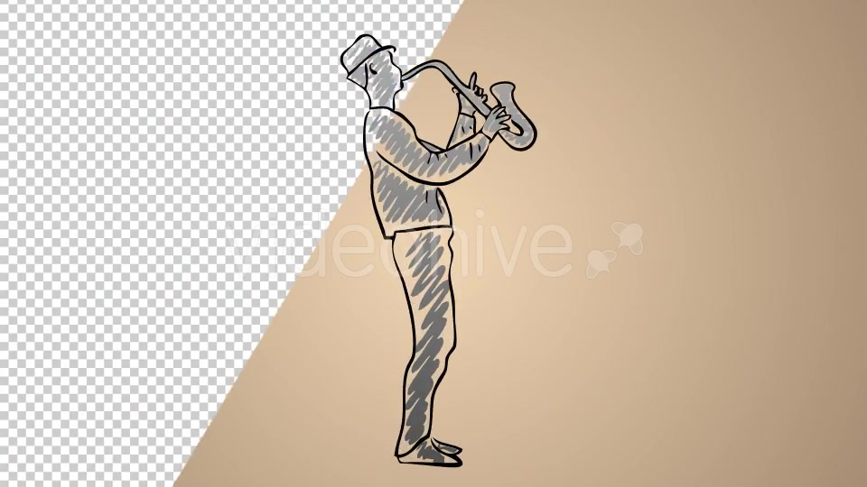 Young Man Playing Saxophone Videohive 20756531 Motion Graphics Image 6