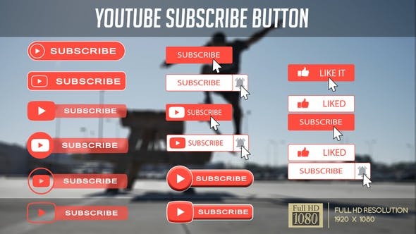 YouTube Subscribe Button - 23883083 Videohive Download