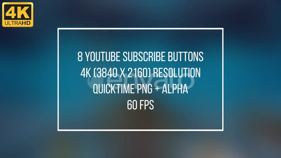 Youtube Subscribe Button 4K Videohive 23984594 Motion Graphics Image 1