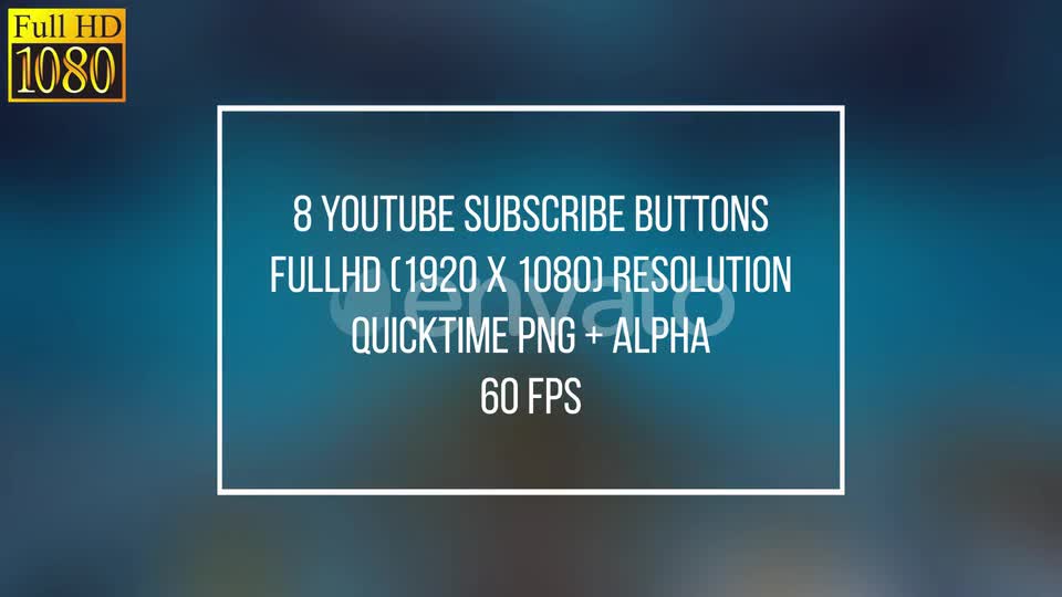Youtube Subscribe Button FullHD Videohive 23984593 Motion Graphics Image 1