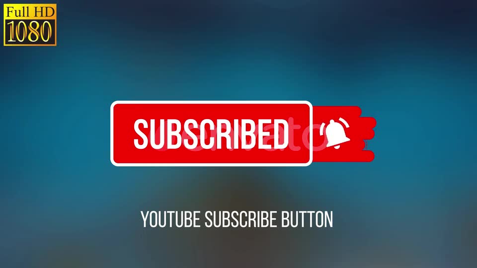 Youtube Subscribe Button FullHD Videohive 23984593 Motion Graphics Image 2