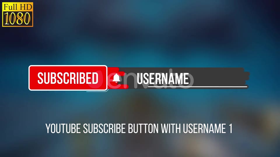 Youtube Subscribe Button FullHD Videohive 23984593 Motion Graphics Image 3
