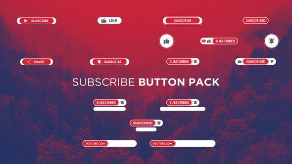 Youtube Subscribe Button - Videohive Download 24605279