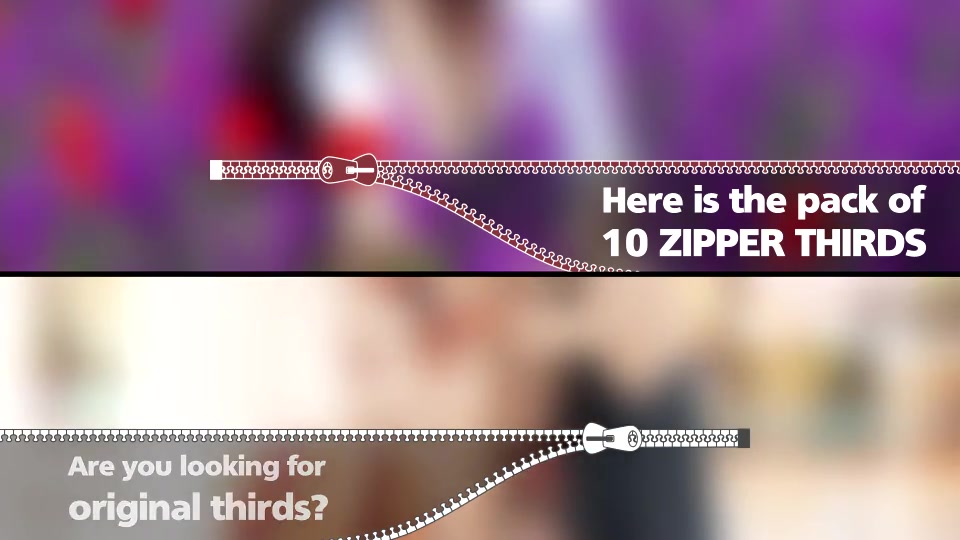 Zipper Thirds Videohive 15309096 Motion Graphics Image 3