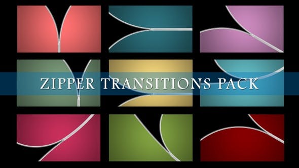 Zipper Transitions Pack - Videohive 23292775 Download