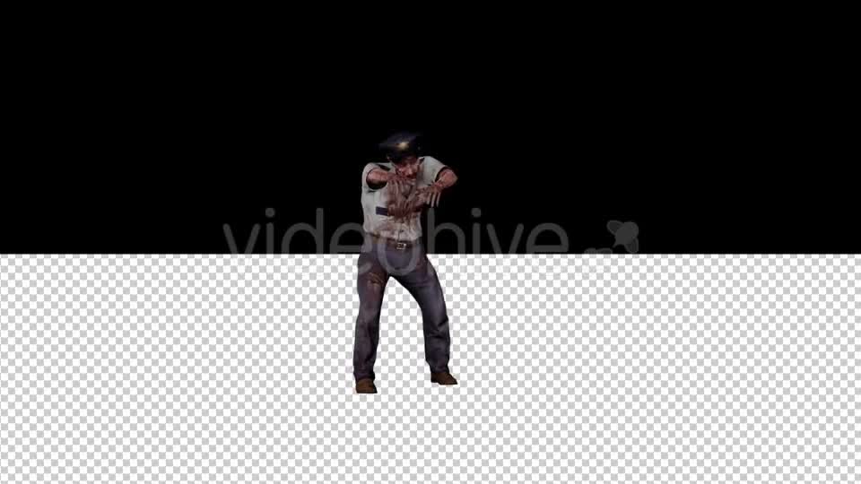 Zombie Police Walking Videohive 20207229 Motion Graphics Image 1