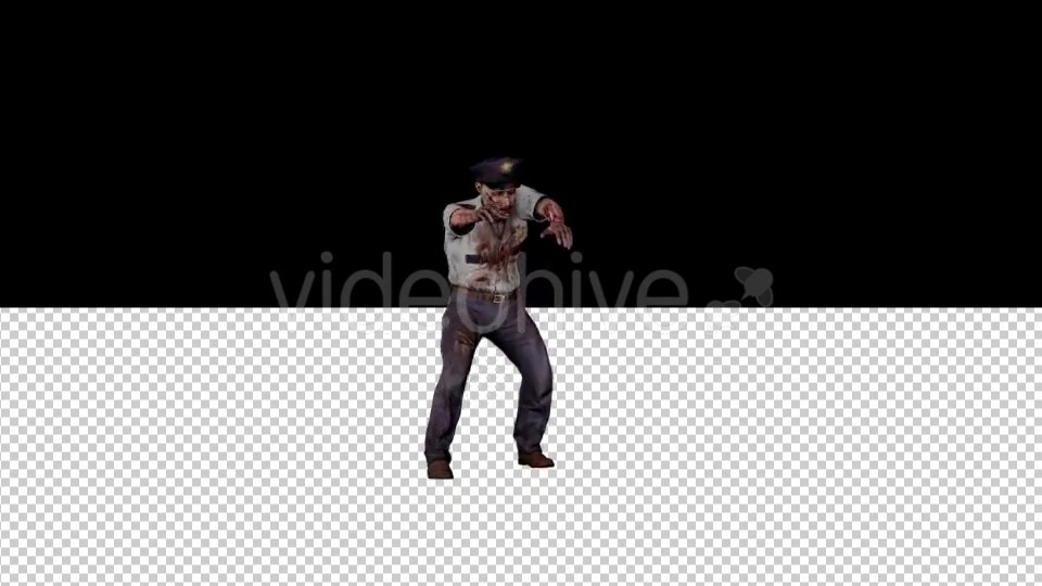 Zombie Police Walking Videohive 20207229 Motion Graphics Image 4