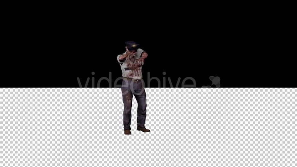 Zombie Police Walking Videohive 20207229 Motion Graphics Image 5
