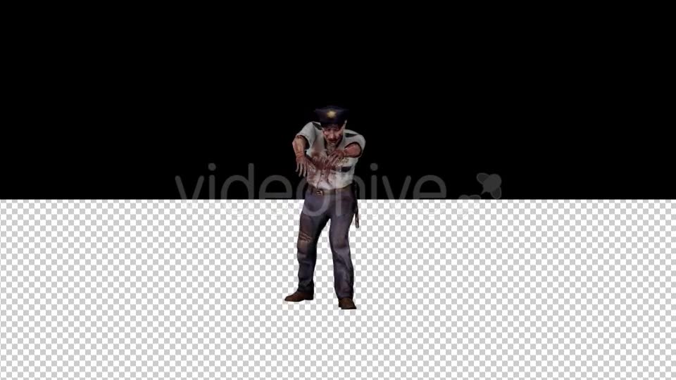 Zombie Police Walking Videohive 20207229 Motion Graphics Image 6