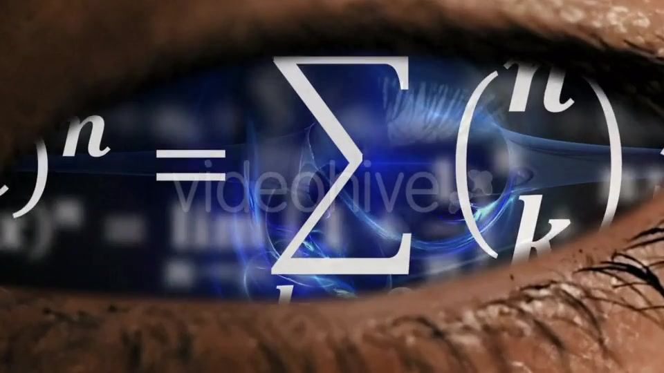 Zoom Into Eye Iris To Math Equations Mess Videohive 21010681 Motion Graphics Image 3
